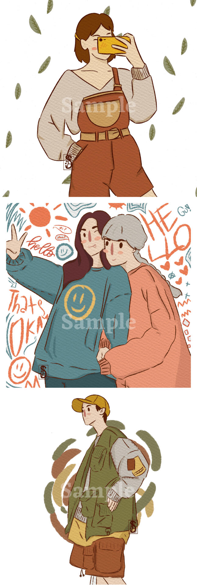 Selling Merchandise on Instagram @sadaloesi and many artwork on @sadloes.art