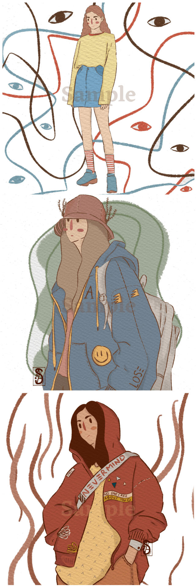 Selling Merchandise on Instagram @sadaloesi and many artwork on @sadloes.art