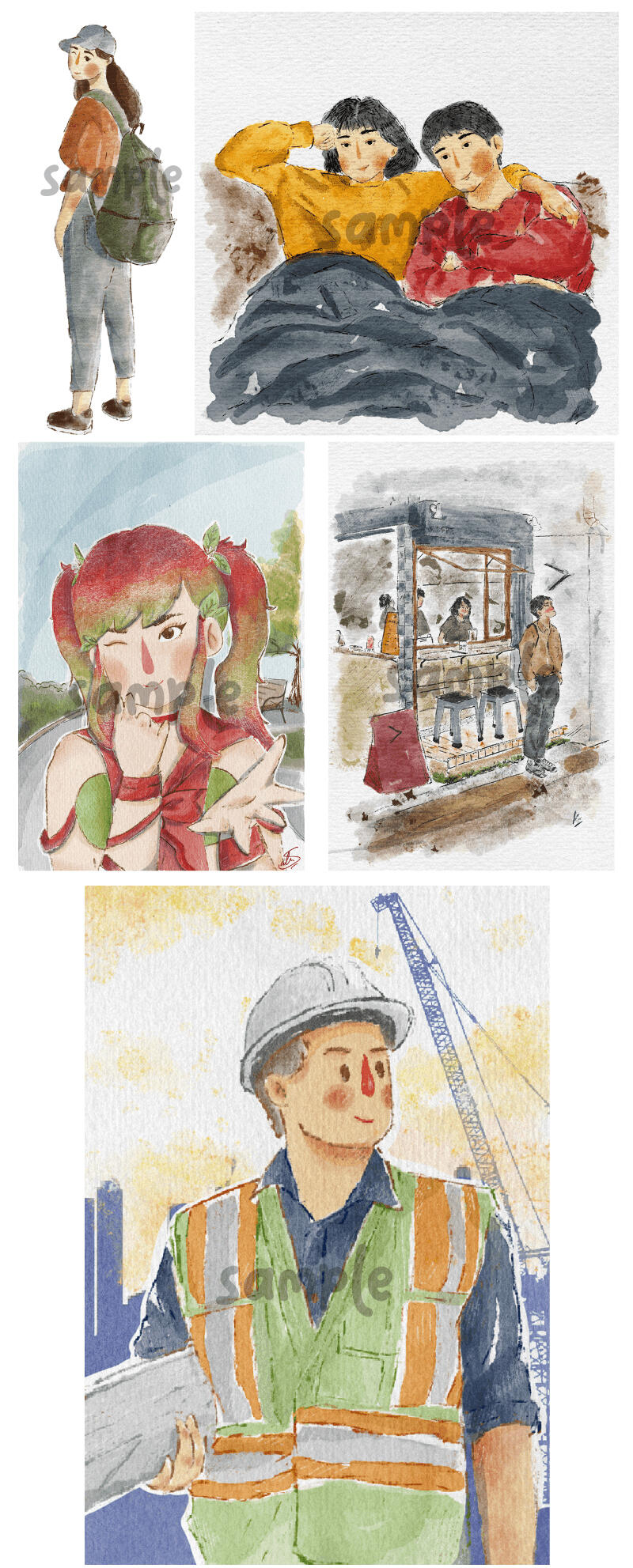 Selling Merchandise on Instagram @sadaloesi and many artwork on @sadloes.art